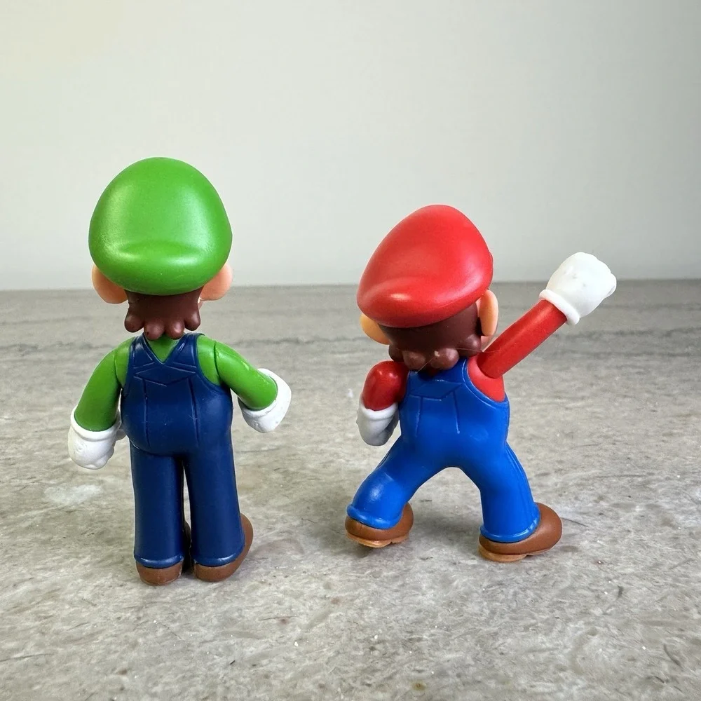 Jakks SUPER MARIO lot of (2) Mario & Luigi 2.5